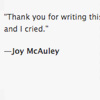 Joy McAuley